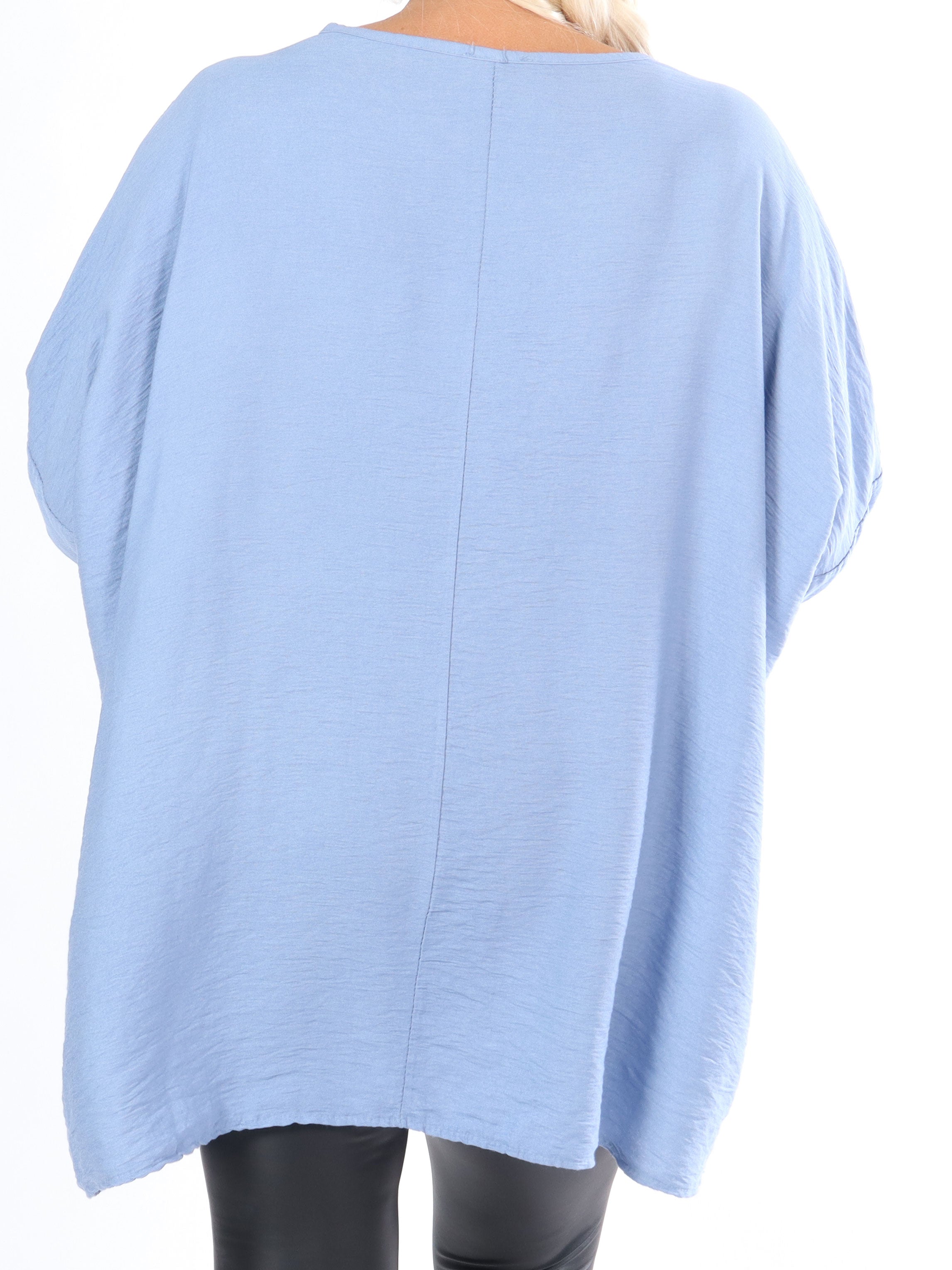 Elina - Plus size tunika med paljetter och broderier